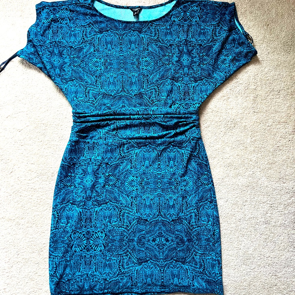 Ann Taylor Printed Dolman Sleeve Dress